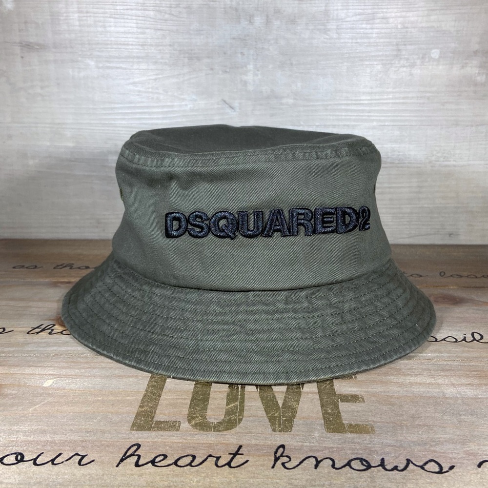DSQUARED2 Military Green Bucket Hat